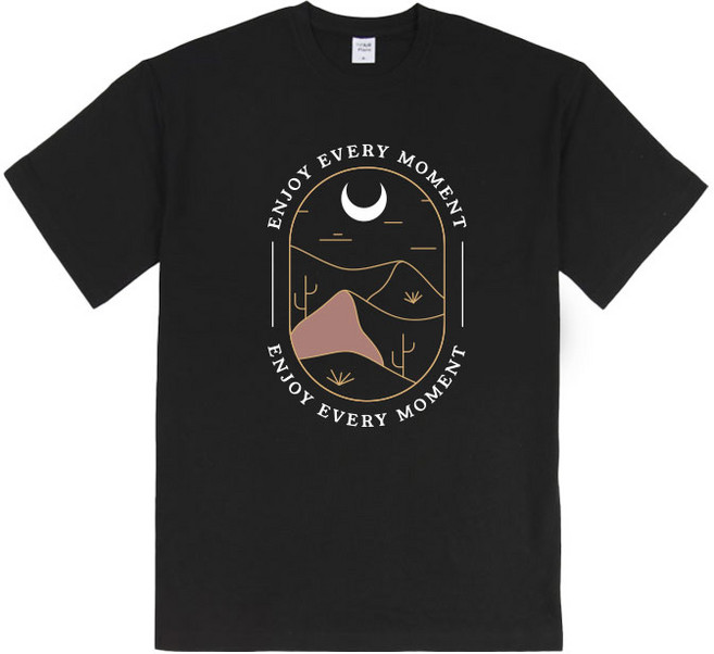 [A.I.P] Enjoy Moment 릴렉스핏 반팔 티셔츠(4color)