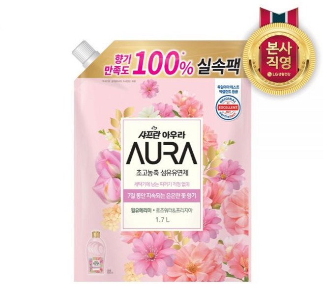 아우라 윌유메리미 섬유유연제 리필 1700ml 4개