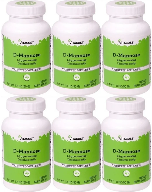 비타코스트 고흡수 디 만노스 파우더 분말, 6팩, 50g - 쿠팡