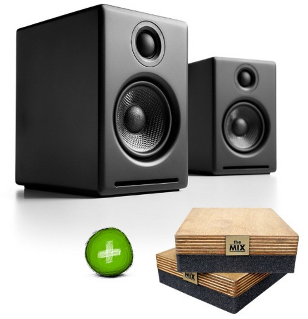 오디오엔진 A2+ Wireless 블루투스 무선스피커 검정 + 받침대