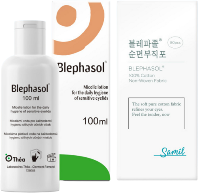 삼일제약 블레파졸 100ml + 순면부직포 80포, 무색무향, 1개