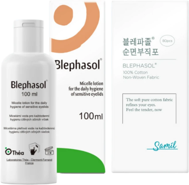 삼일제약 블레파졸 100ml + 순면부직포 80포, 무색무향, 1개 - 쿠팡