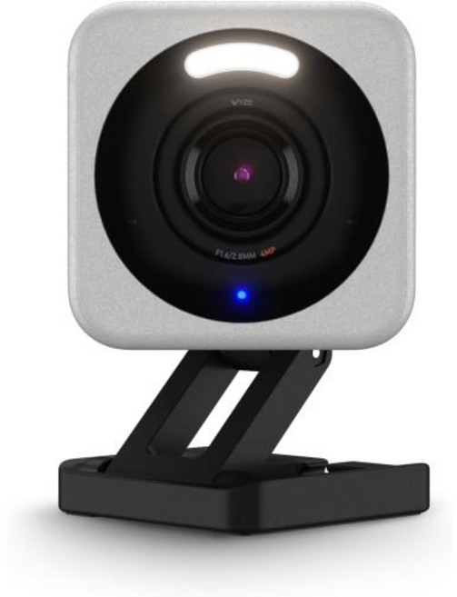 Wyze Cam v4 2K HD Wi-Fi 스마트 홈 보안 카메라 실내실외 사용 애완동물아기 모니터 동작 활성화 스포트라이트사이렌, 2) Grey - USB, 1개