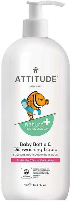 에티튜드 젖병 세정제 무향, 1개, 1L