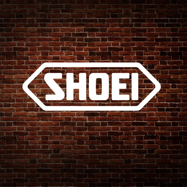 SHOEI 쇼에이 스티커 5cm, 카멜레온 화이트, 7X2.4, 1개