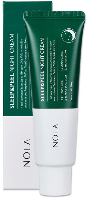 노라 슬립앤필 얼굴각질 저자극 아하바하크림 눈밑 요철 좁쌀 여드름, 1개, 50ml