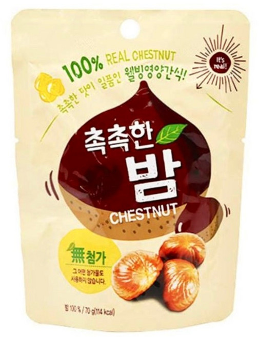 촉촉한 밤, 1개, 70g