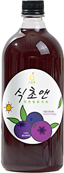 스윗쿡 식초앤 천연 자연 발효 아로니아식초 수제100%, 1개, 1L