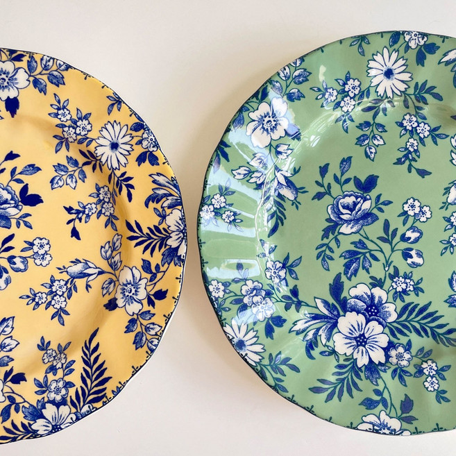 나이스로망 존슨브라더스 접시 빈티지 플레이트 22cm 디저트그릇 영국접시, 2.그린, 1개