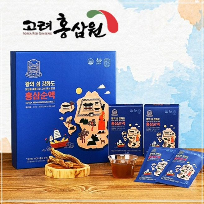 [할랄] 왕의섬강화도 홍삼순액 홍삼음료 30개입, 30개