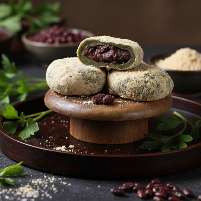 영의정 명품 쑥오쟁이떡 30개입 콩쑥개떡 쑥떡 찹쌀 팥앙금 개별포장