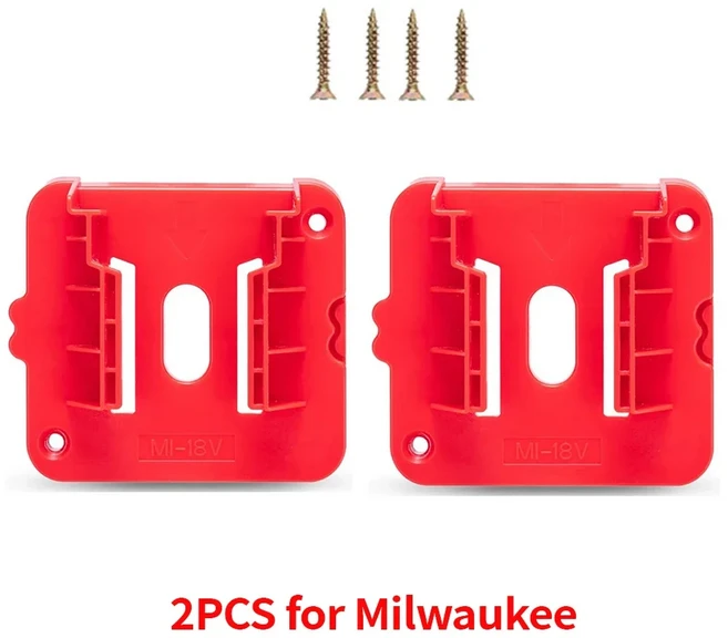 밀워키 M&18 리튬 배터리용 새 홀더 벽걸이 스플라이스 마운트 독 고정 가능, 03 2pcs