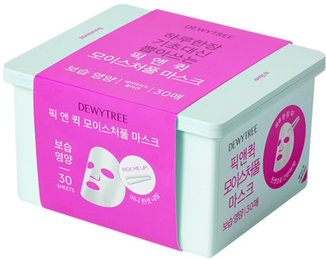 듀이트리 픽앤퀵 뽑아쓰는 모이스처풀 마스크, 30개입, 1개