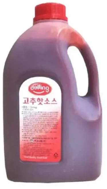 델링 고추핫소스 백호 3.4kg 델링고추핫소스 핫소스, 1개