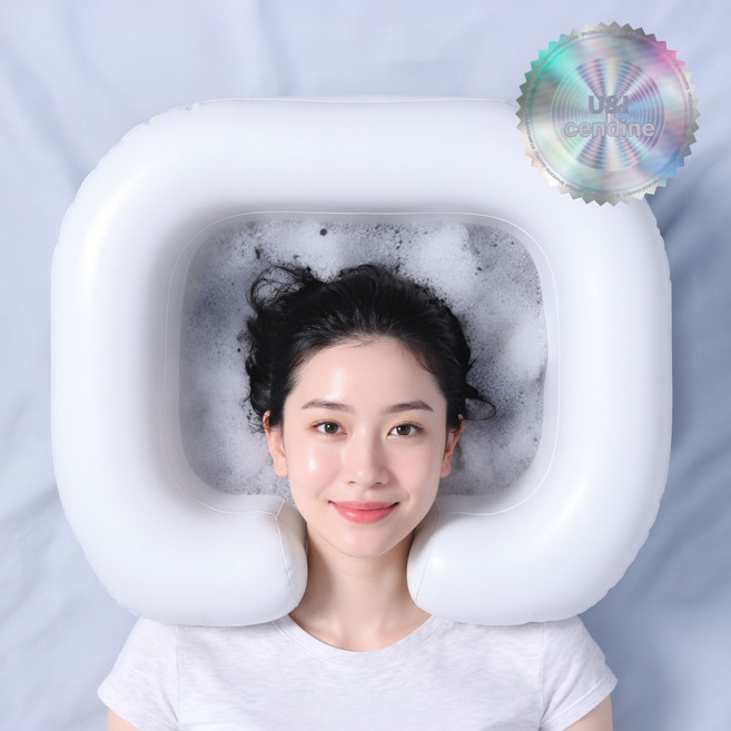 목이편안한 세발기 환자용 머리감는도구 환자머리감기기도구, 1개, 화이트