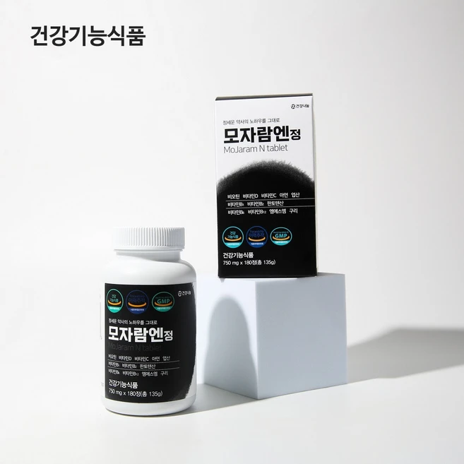 비오틴 MSM 고함량 모자람정 135g, 180정, 2개 - 쿠팡