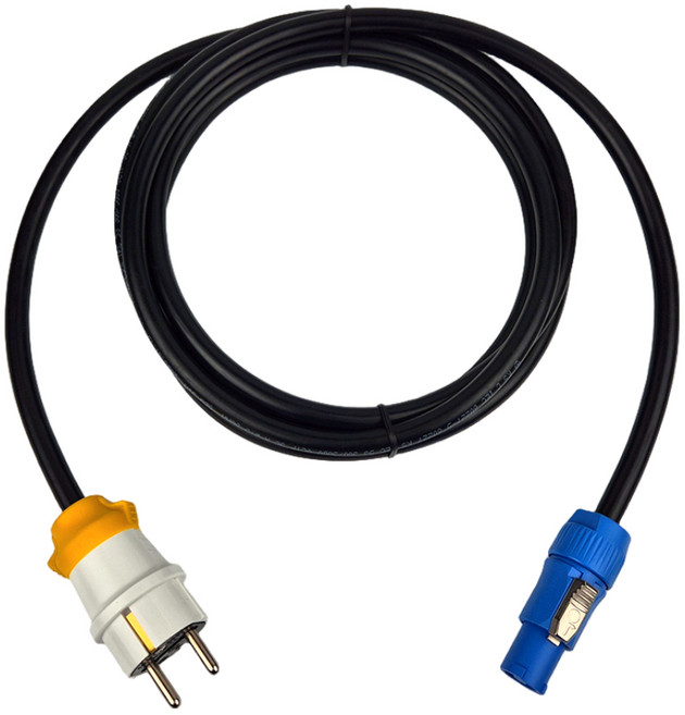 더반오디오 ANP25 일자 전원플러그 A형파워콘 파워콘케이블 전원케이블 전기케이블2.5SQ사용, 3m, 1개