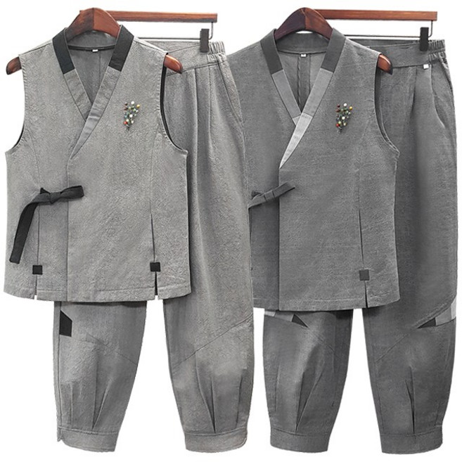 [아리랑의 봄] 깃배색 16수 조끼 한벌