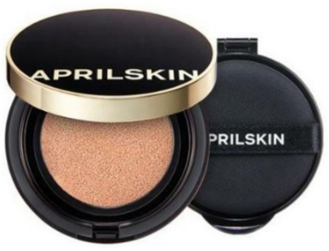 에이프릴스킨 매직스노우 쿠션 블랙 3.0 본품+리필, 21호 라이트베이지, 1개, 21호 라이트베이지