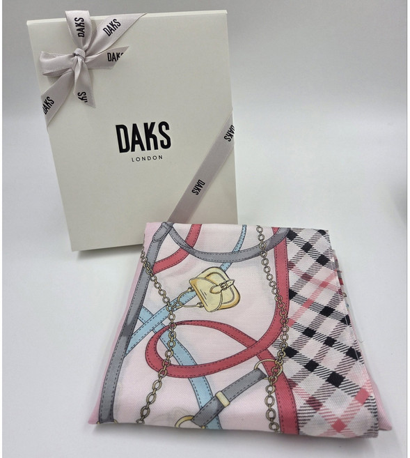 [백화점 정품] 여성 닥스 스카프 DS0611 면 실크 쁘띠 손수건