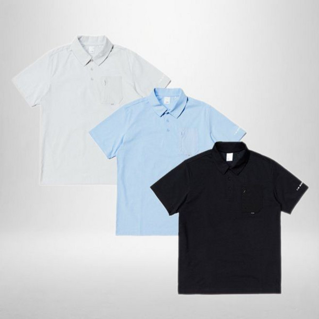 아이더 여름 시원해진 잠재권축 소재의 VERSATILE 버서틀 남성 ICE 반팔 폴로 티셔츠 DMM24266 169769