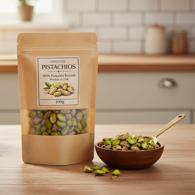 피스타치오 탈각 소분 껍질없는 미국산, 1개, 100g