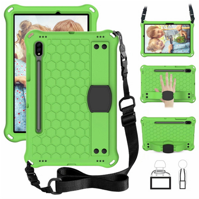 갤럭시탭S8 S7 S6라이트 벌집패턴 에바폼 태블릿 케이스, stc008 핑크-블루, 1개