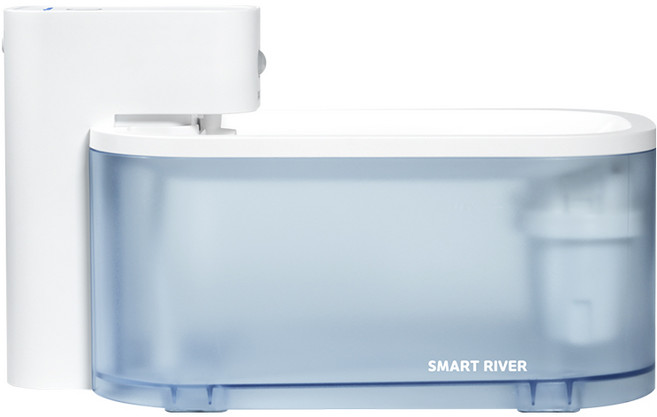 닉센 스마트리버 강아지 고양이 정수기 급수기 물그릇, 1개, 화이트, NXRW2000