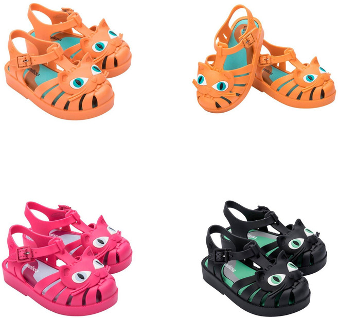 [백화점상품] 미니멜리사 키즈 젤리슈즈 포제션 캣 아동 고양이 캐릭터 샌들