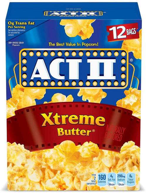 엑트 투 버터 러버 팝콘, 12개, 78g