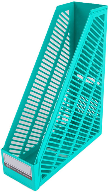 지금스토어 개폐형 파일꽂이 책꽂이, 20개, 민트