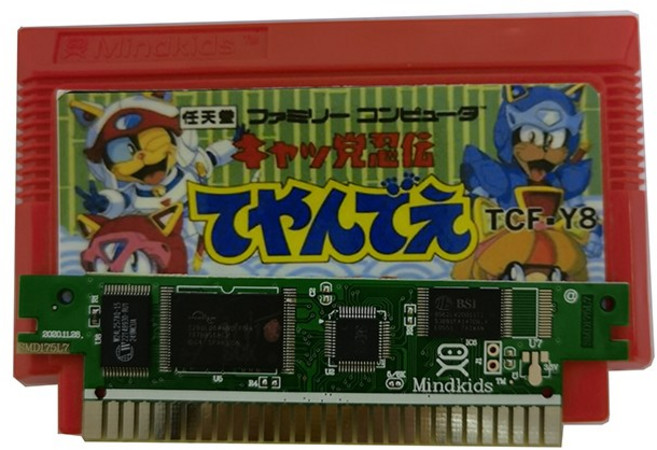 Kyatto Ninden Teyandee/사무라이 피자 고양이 Nes/FC 카드 60 핀 8 비트 게임 플레이어, 01 빨간