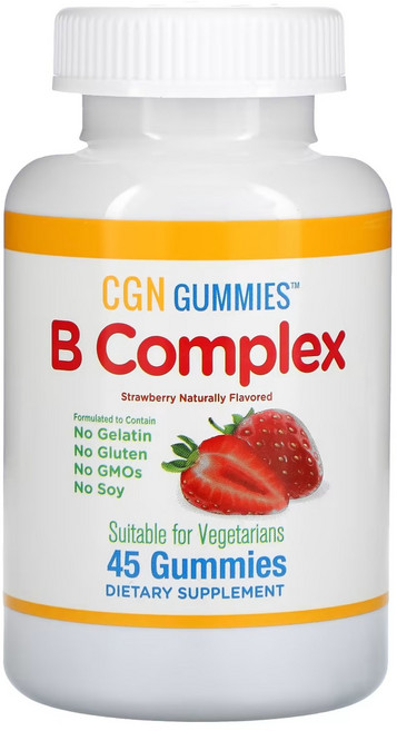 캘리포니아 골드 뉴트리션 B Complex Gummies 45개입 + Vitamin D3 Gummies 25 mcg 90개입, 3개, 90정