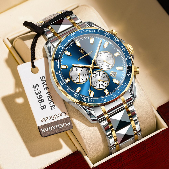 시미사 쿼츠 남자 메탈 손목 시계 남성시계 시계 방수 손목시계 선물용 명품 시계