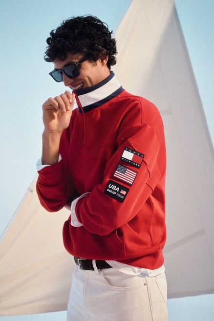 타미힐피거 TOMMY HILFIGER 26SSTH X US sail GP 세일링 하프 집업T12G1TPO840MA1XNL 469510