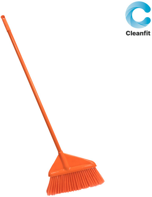 크린핏 올컬러 분리형 빗자루, 오렌지, 1개