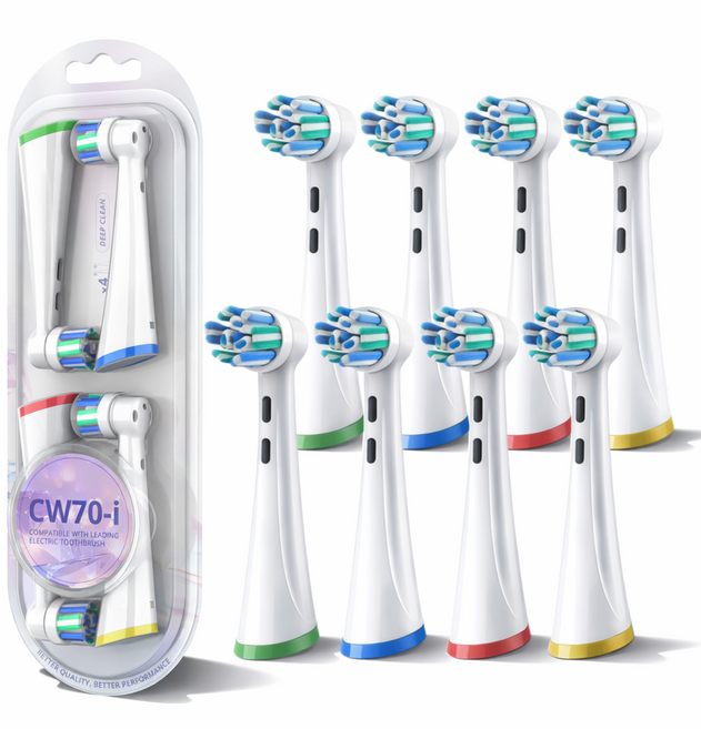 Oral-b 歐樂B iO系列電動牙刷刷頭 8入組 適用機型 iO2/iO3/iO5/iO6/iO7/iO8/iO9, 8個, 深層護理型-70i