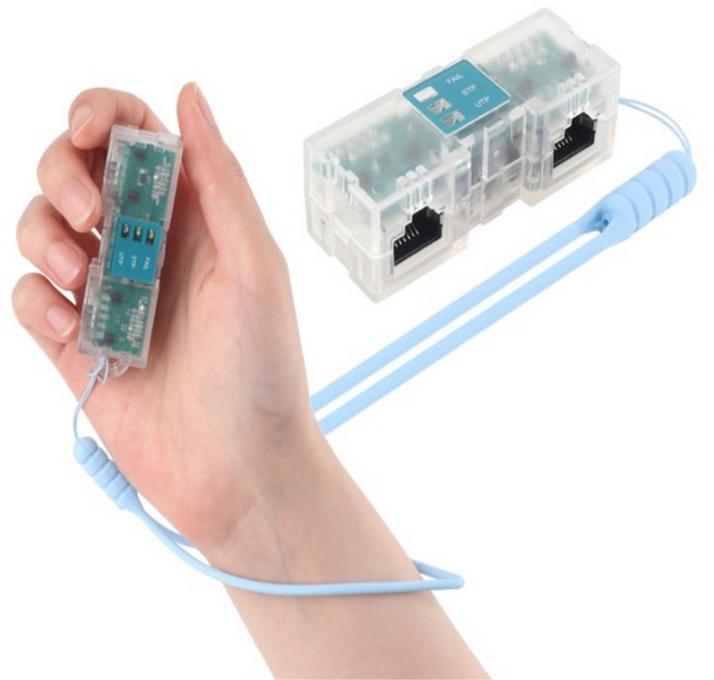 LS전선 UTP STP 휴대용 초미니 랜테스터기 RJ45 자동 OFF 합선 크로스 측정 랜케이블 랜선 테스트기