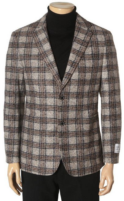 24 FW 남자추동자켓 이태리 수입원단 FORTUNY 부클 타탄체크 자켓 IIJ06 DK4465 할인상품