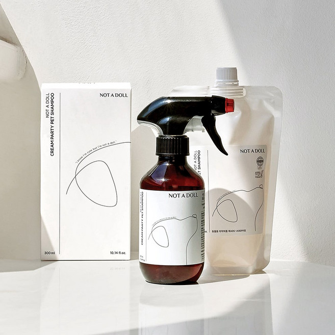 낫어돌 강아지 고양이 거품 스프레이 샴푸 저자극 비건 천연 올인원, 본품1, 1개, 300ml