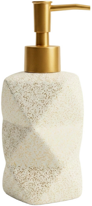 오브젝트민 테라조 세라믹 디스펜서 380ml, 1개, 포쉐린(크림)