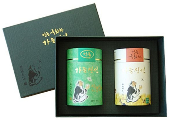 다온샵 국산차 가을신선 선물세트 9호(국화차20g+뽕잎차어린잎30g) 건강차 웰빙차 천연차 전통차