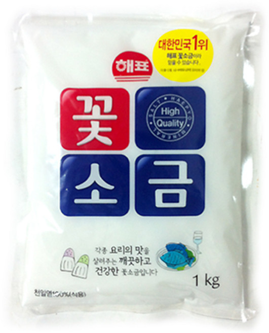 해표 꽃소금, 1kg, 1개