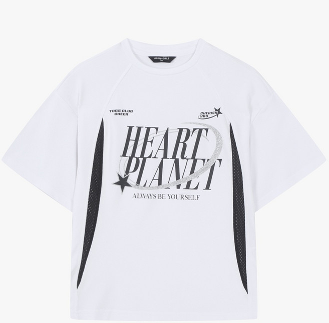 [더데이걸]블록코어 곡선 배색 반팔티 TGRA25303_분당점