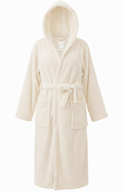 레브홈 여성 호텔 극세사 후드 샤워가운