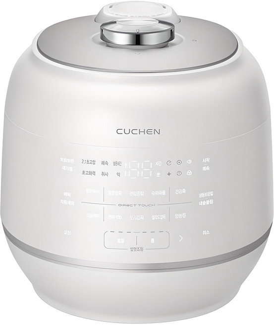 쿠첸 121 마스터 올스테인리스 IH 전기압력밥솥 10인용, CRT-PBWP1010SR, Blossom White