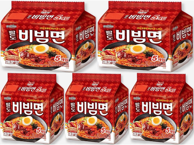 팔도비빔면 매운맛 130g, 25개
