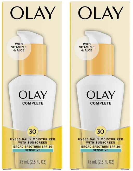 Olay 올레이 컴플리트 SPF 30 센서티브 로션 75ml x 2개입 - 쿠팡