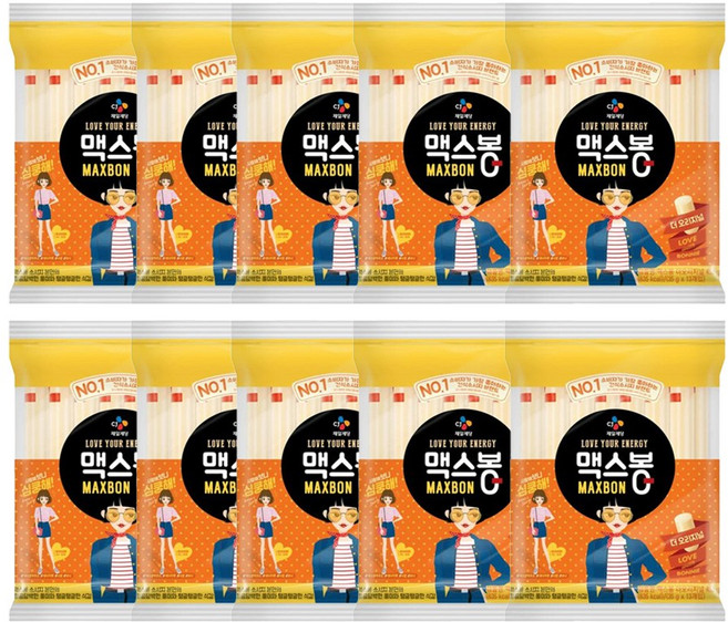 제일제당 비비고 맥스봉 오리지널 455g(35gX13개입)_10개, 455g, 10개