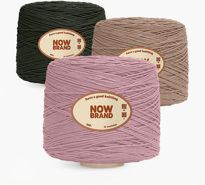 나우브랜드 대용량 코마면사 24합 1000g 면 코튼 뜨개실 가방 블랭킷, 909 핫핑크, 1개